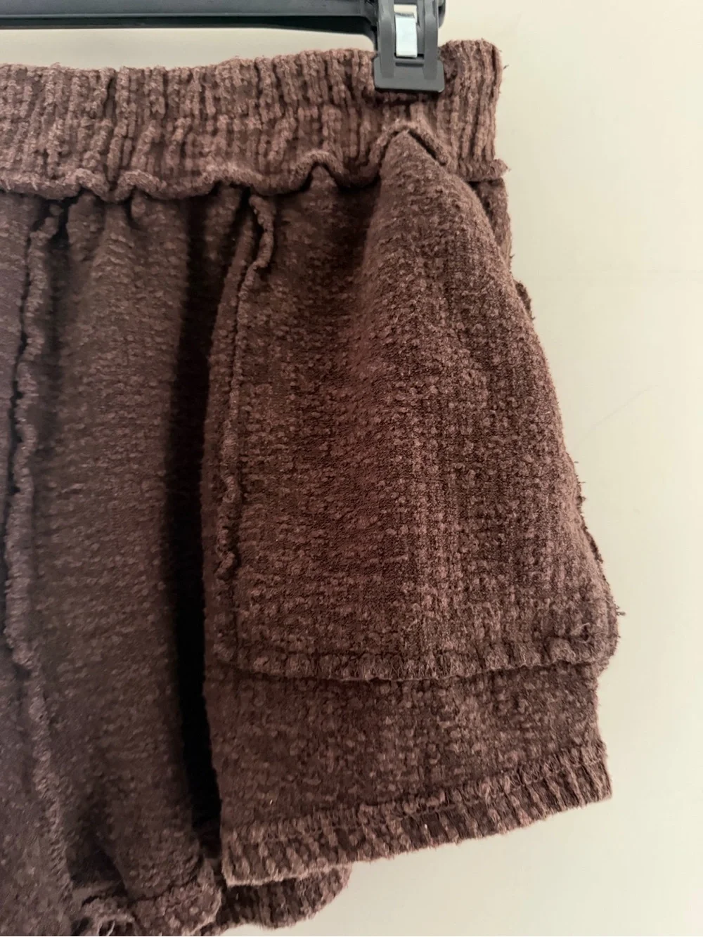 Free People Beach Cozy Ribbed Women’s Shorts - Brown Size S